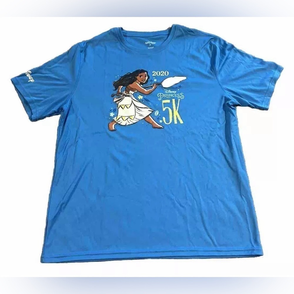 Disney Run Princess Moana 5k 2020 Men’s Marathon Finisher T Shirt Medium